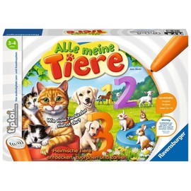 Ravensburger tiptoi alle meine Tiere 00776/Learn Numbers from 1 to 10 with German Animals [English language not guaranteed.]