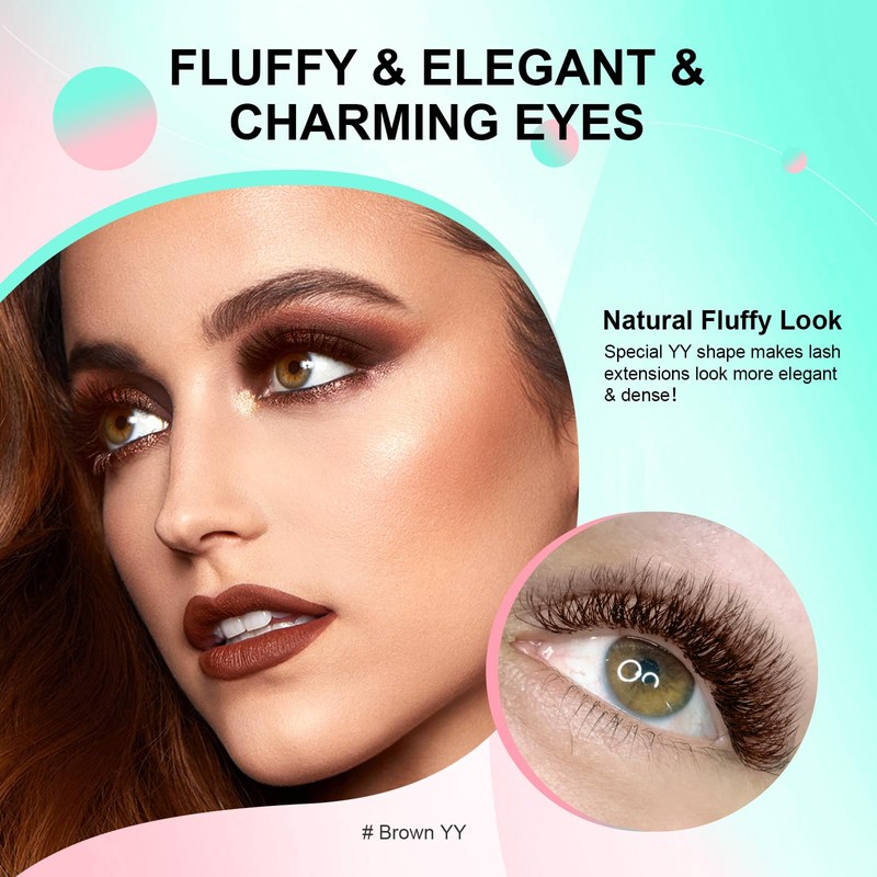 NAGARAKU Eyelash Extension 4D Cross YY Shape Volume Eyelashes Prefabricated