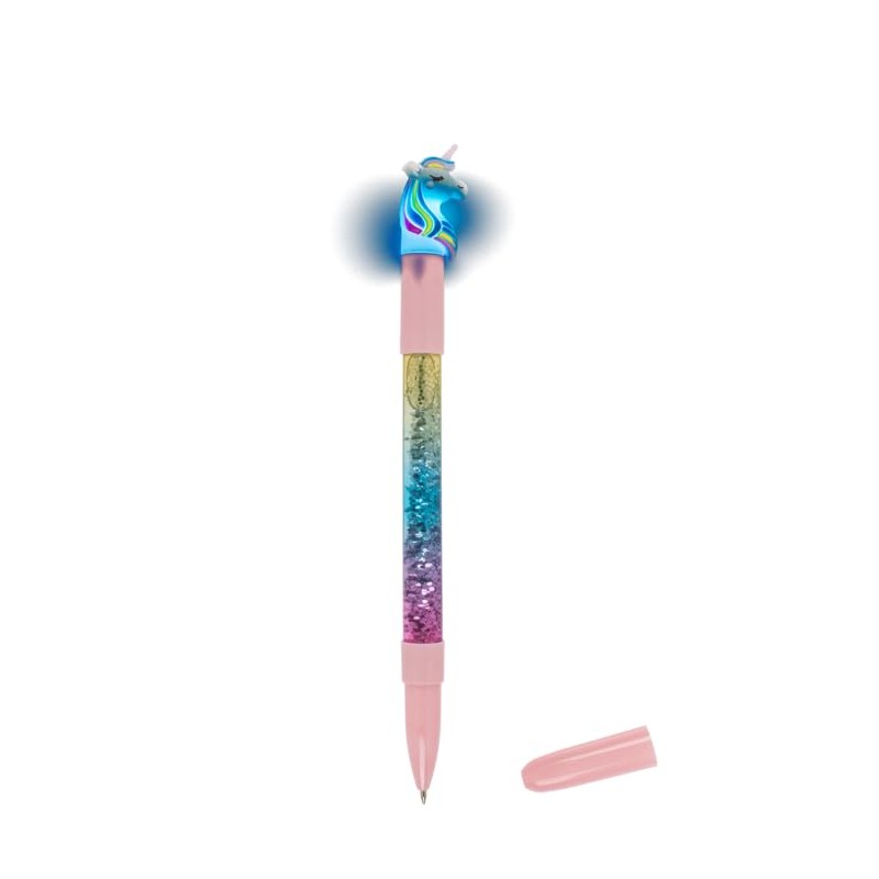 Out of the blue Fantasy Ballpoint Pen Unicorn Glitter/Luminous/Blue Ink