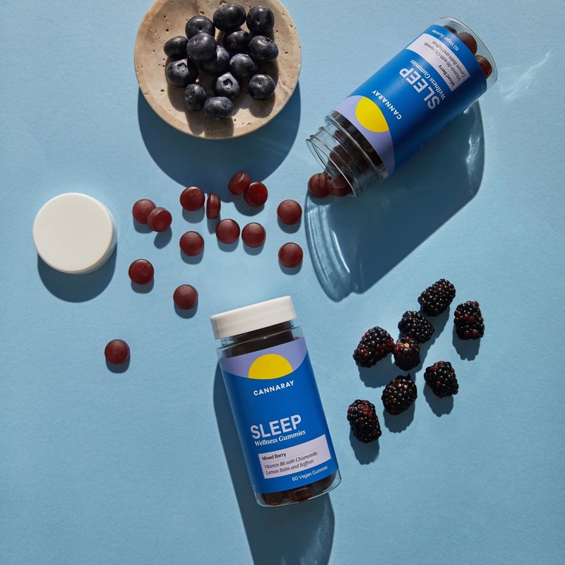 Cannaray Sleep Gummies (60 Count) - Mixed Berry