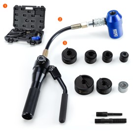 IBOSAD Hydraulic Knockout Hole Punch Driver Kits 1/2 to 2 inch Electrical Conduit Hole Cutter Set KO Tool Kit Metal Sheet Puncher,Punch Dies be Seconday Cutter