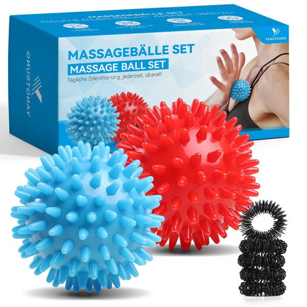 YANGTSUNG Spiky Massage Balls, Fascial Massage Ball for Plantar Fasciitis,