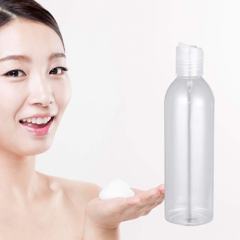 Minkissy 6pcs 250ml Portable Travel Bottles Plastic Refillable Bottles Plastic