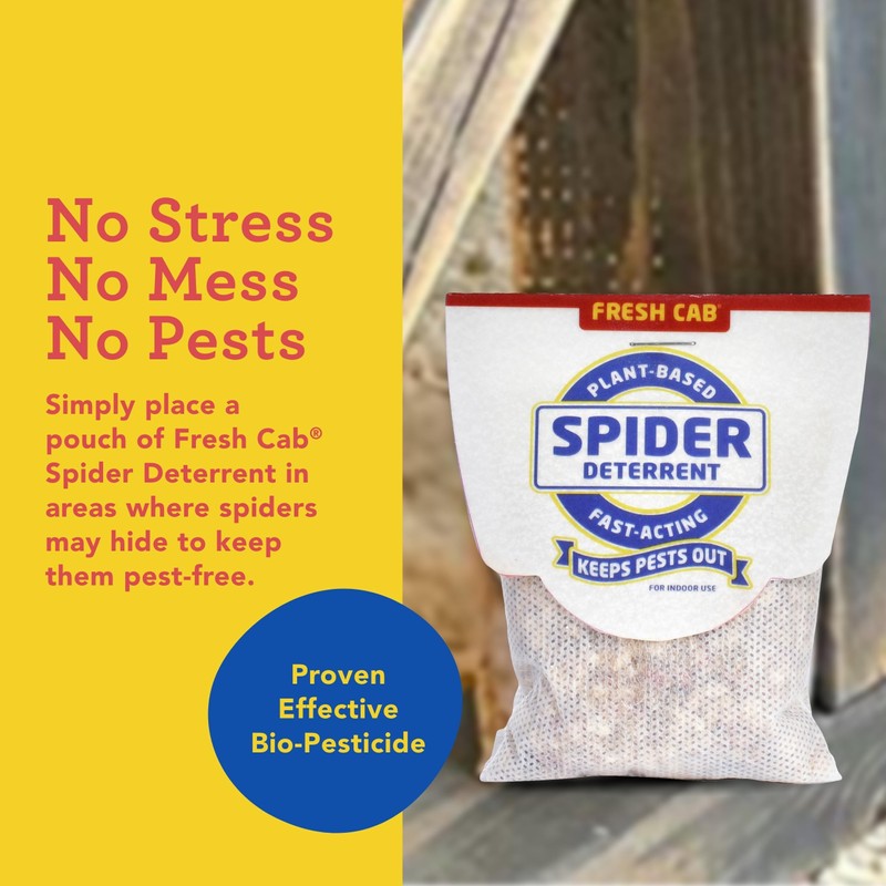 Fresh Cab Spiders Deterrent - Indoor Botanical Pest Deterrent -
