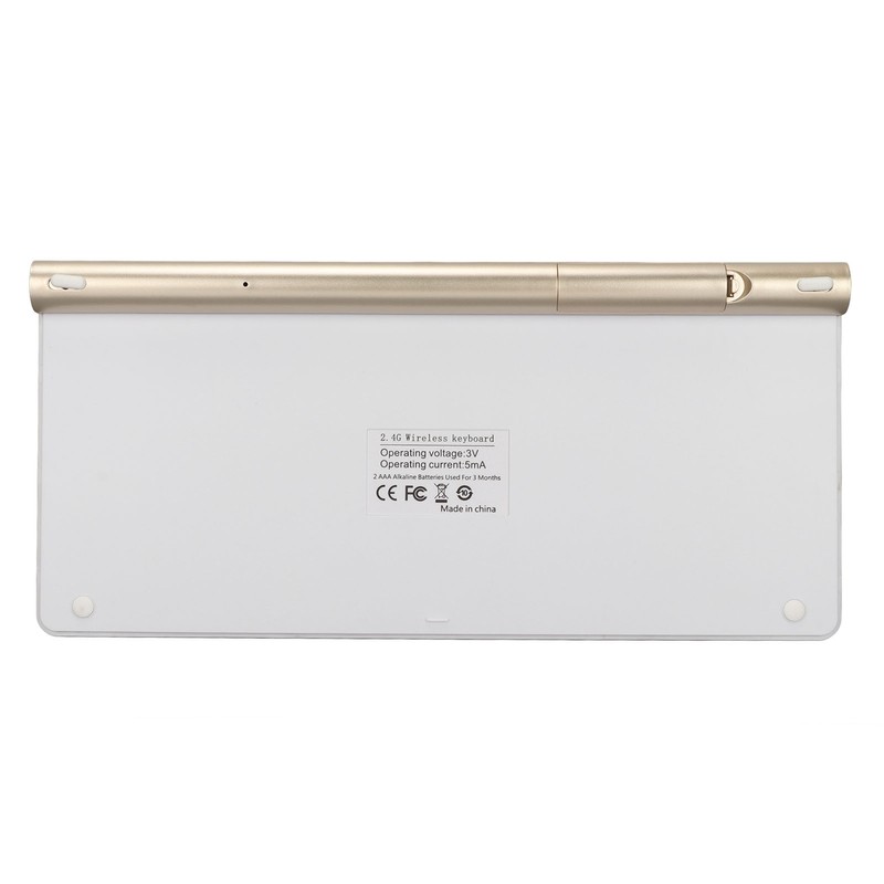 Keyboard Mouse Set 2.4G Wireless 78 Keys USB Thin Etched