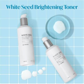 The Face Shop White Seed Brightening Toner with Lupin Seed, Daisy, Niacinamide, Moisturizing & Brightening