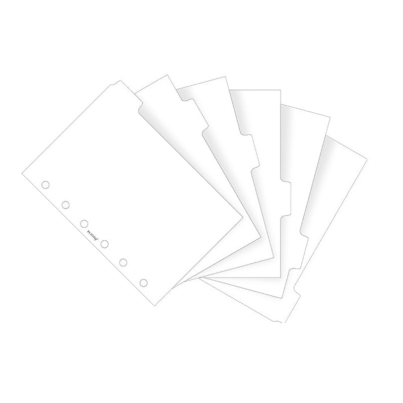 Filofax White Dividers, Pocket Size, Cardstock, 5.4-inches Height, B132873