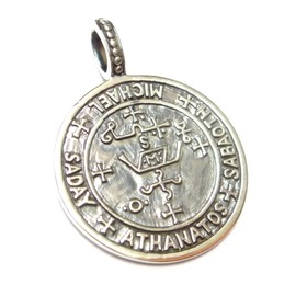 Silver pendant "Archangel Michael", made of solid sterling silver, protective symbol, jewellery, unisex, Sterling Silver