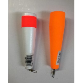 Comal 25WR & 85WR  Reddi Popping Float Weighted w/Swivel CHOOSE - 3", Red/White