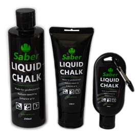Saber Liquid Chalk 100ml | Sports Chalk | Enhance Hand Grip & Hold | Fast Drying | Sweat Free | Gym, Weightlifting, Gymnastics, Rock Climbing, Crossfit, Bouldering, Pole Dancing, Calisthenics (100ml)
