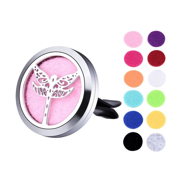 VALYRIA Dragonfly Aromatherapy Car Essential Oil Diffuser Air Freshener Charm
