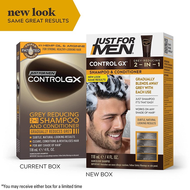 Just for Men Control GX Grey Reducing 2-in-1 Shampoo and