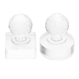 Healvian 2pcs Eye Shadow Press Tool Eye Shadow Stamper Press Powder Stamper Eyeshadow Platen Tool Eye Shadow Palette Repair Tool Cheek Press Stamp