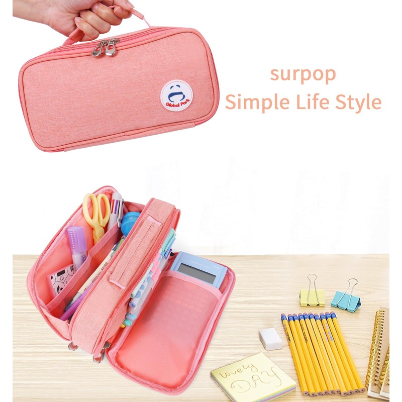 Large Capacity Pencil Case, Stationery Storage Pen Bag Box Handheld