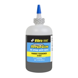 Vibra-Tite 310 Toughened, Instant Superglue: Gap Filling, 1-LB Bottle, Black