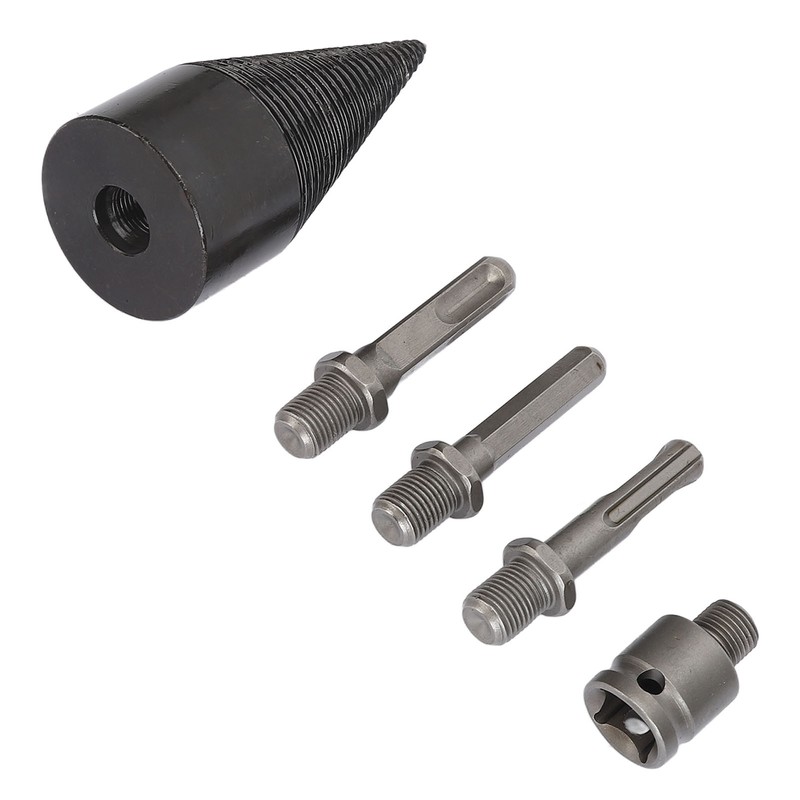 5Pcs Firewood Log Splitter Drill Bit Steel Wood Splitting Logs