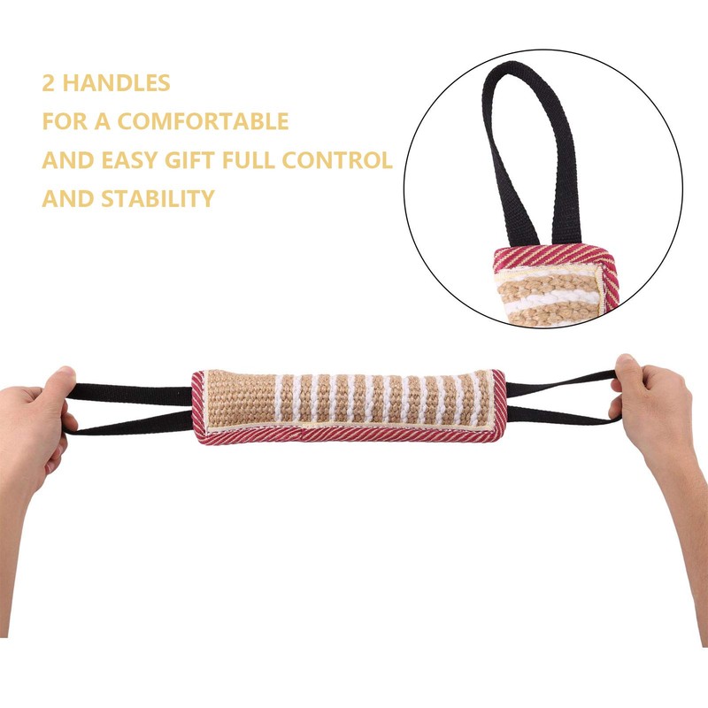 Opopark 2 Pieces Dog Bite Tug Toy, Durable Pull Toy