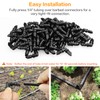 Gardrip Drip Irrigation Elbow Fittings：50 Pieces Barbed Elbow Irrigation Parts