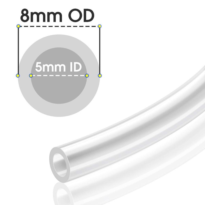 TAILONZ PNEUMATIC Clear 8 mm or 5/16 OD 5 mm