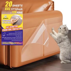 Anti Cat Scratch Furniture Protector,Couch Protector for Cats,Cat Scratch Guards for Furniture, Couch Corner Deterrent Guards from Cat Claws,Heavy- Duty Self-Adhesive Single Side,20Pack
