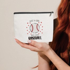 CORNER RUNNER Baseball Gifts for Women – Stylish Cosmetic Pouch and Bracelet for Sports Lovers, Baseball Stuff for Female Fans