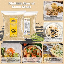 Rani Samo Seeds Whole (Japanese barnyard millet / Jungle Rice/Moriyo/ Samak Rice) Echinochloa frumentacea 64oz (4lbs) 1.81kg Bulk ~ All Natural | Vegan | Gluten Friendly | Kosher | NON-GMO | Indian Origin