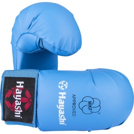 Hayashi Karate Fist Guard TSUKI (WKF Approved) - Blue, Size XS