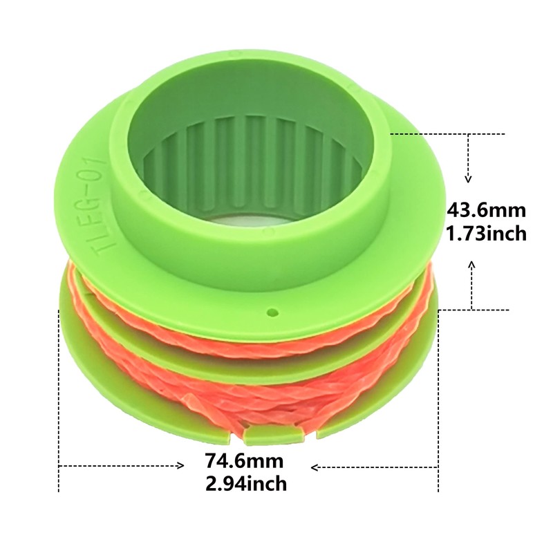 QUASION AS1300 Weed Eater String Trimmer Spool for EGO 15-Inch