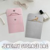AfitLulu 2PC Velvet Jewelry Pouches, Microfiber Jewelry Storage Bags with