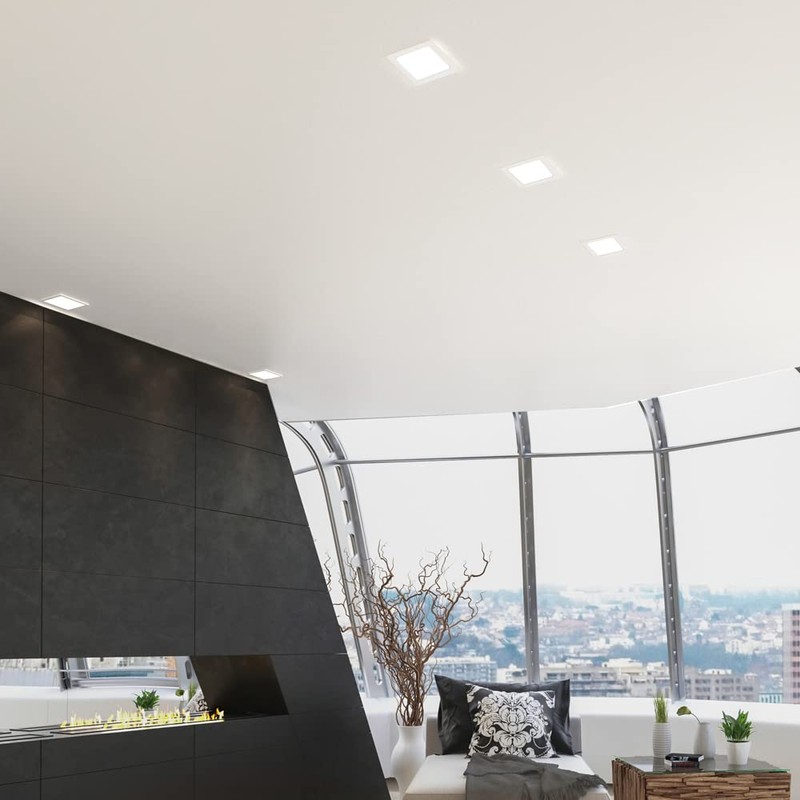 Maxxima 4 in. 5 CCT Retrofit Recessed Square LED Downlight