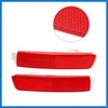 VekAuto 1 Pair Exterior Rear Bumper Side Marker Reflector Red
