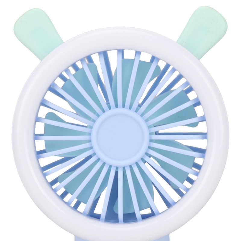 Mini Handheld Fan 3 Levels Adjustable USB Rechargeable Cute Rabbit