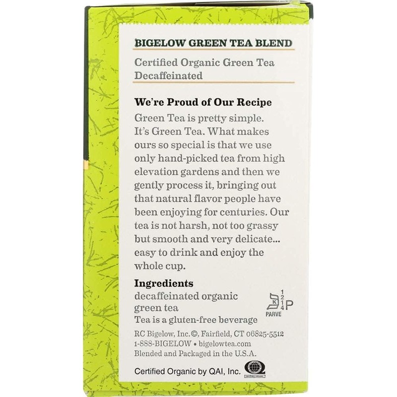 Bigelow Organic Decaffeinated Green Tea - 6 per case.6