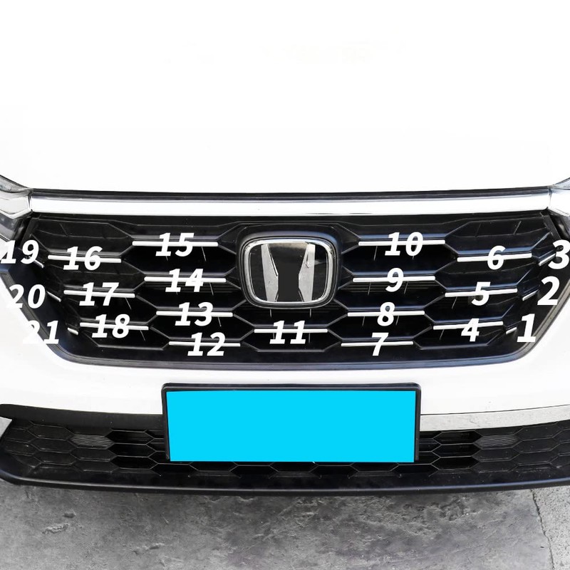 ZiWen New Stainless Steel Chrome Front Grille Trims for Honda