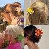 Jugielu Large Flower Hair Claw Clips Big Floral Hairclip Candy