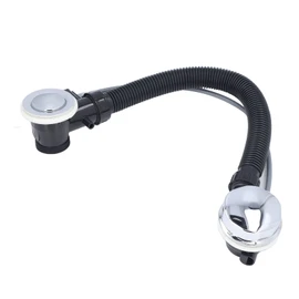 DDBSUN Bathtub Overflow Drainer Concealed Flexible SPA Bathtub Overflow Drain Pipe for Kitchen Bathroom