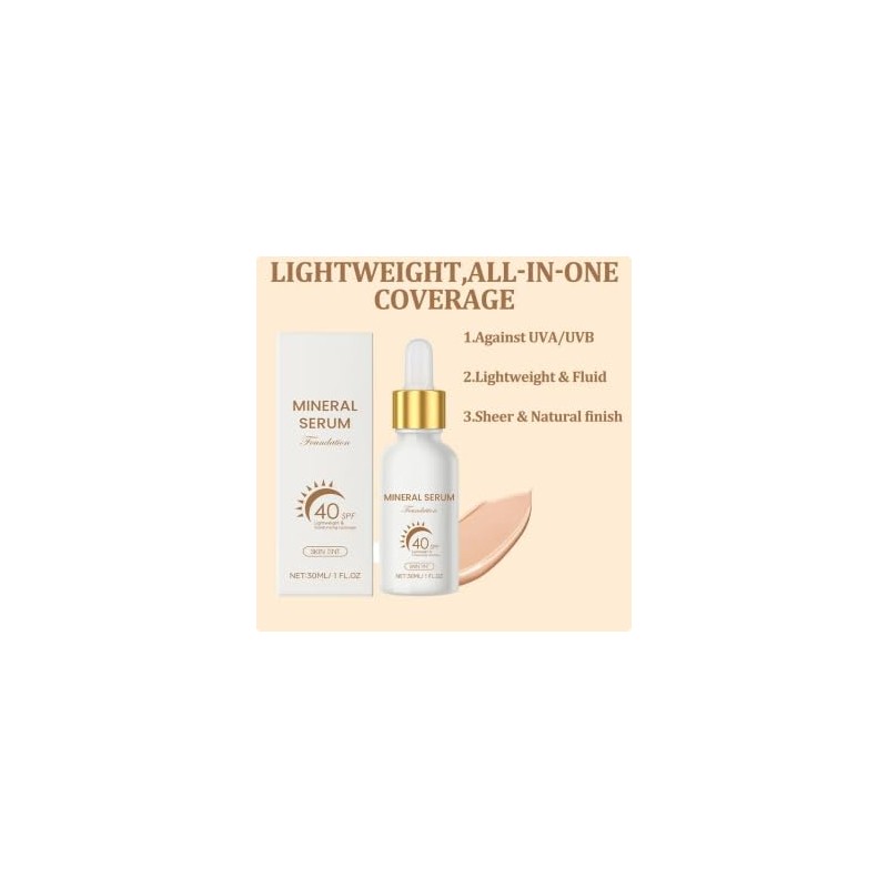 Tinted Sunscreen, 30 ml Tinted Sun Cream Face, Tinted Sun