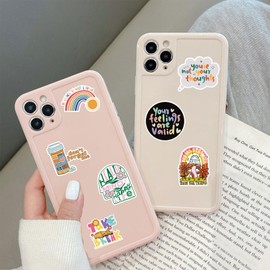 100Pcs Mental Health Stickers Mental Health Matters Awareness Vinyl Laptops Decals Kids Teens Adults Gifts Therapist Water Bottles Bumper Helmet Book Decorative Doctor Reward Stickers