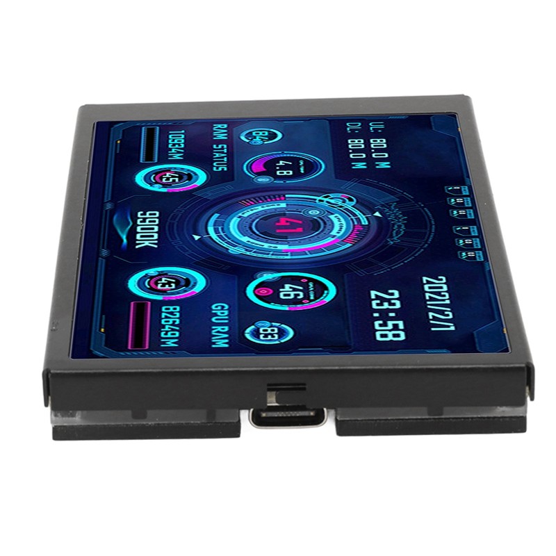 3.5in Computer Temp Monitor IPS Full View Display Small Screen
