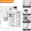 Porch Light with GFCI Outlets Built-in, Motion Sensor Dusk to