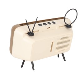 Mrisata Decorative Desktop Mobile Phone Holder Tv Phone Holder Retro Scratch Decorative Desktop Mobile Phone Stand for Home Dorm Coffee Color