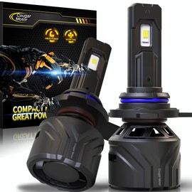 Cougar Motor 9012 HIR2 Bulbs, 9012 Fog Light 6500K Plug and Play Fog Light for ATVS, Powersports Accessory Lights, Pack of 2