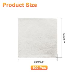 sourcing map 100pcs Leaf Sheets, 3.5" x 3.5" Foil Sheets Paper Sheets for DIY Crafts Painting Nails Resin Furniture Decoration(Dark Silver)