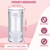 BHwra 40pcs 30ml Transparent Empty Deodorant Containers Twist Up Refillable
