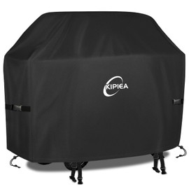 Kipiea Upgrade BBQ Grill Covers 58 inch, Heavy-Duty BBQ Covers, Universal Outdoor Grill Covers with 4 Windproof Buckles, No Tears Anti UV No Fading (58" W x 24" D x 46" H)