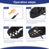 Newdeli Molex Crimper 24-14 AWG Non-Insulated Open Barrel Crimping Tool