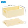 PATIKIL Collapsible Basket, 2 Pcs 9.8 x 6.5 x 3.7