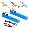 BTEDZSW 2 Pack 7.4V 2000mAh Battery Splatter Ball Gun Battery