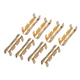 Spade Crimp Connector for Fixing Parts Clamps and Connecting Plates Quick Connector 0.5-1.5mm Brass Docking Connector Line Press Pack of 100