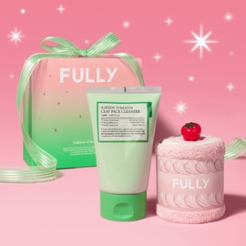FULLY [FULLY]Green Tomato Clay Pack Cleanser 120ml + Towel Gift Set